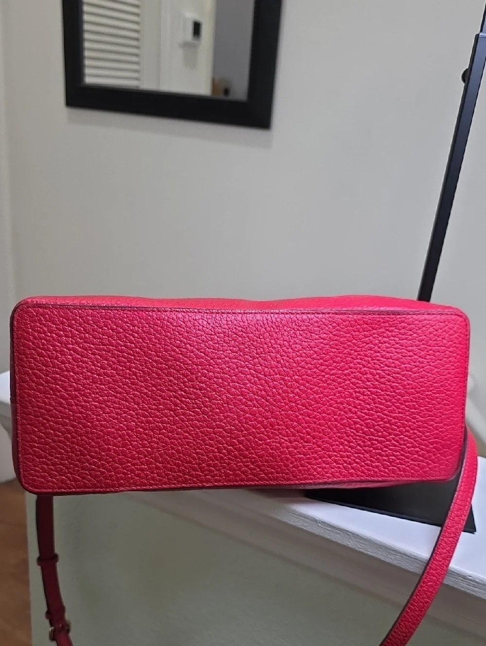 KATE SPADE SMALL RACHELLE Hot Chili Red Leather Bag BAY STREET EUC - Picture 8 of 16
